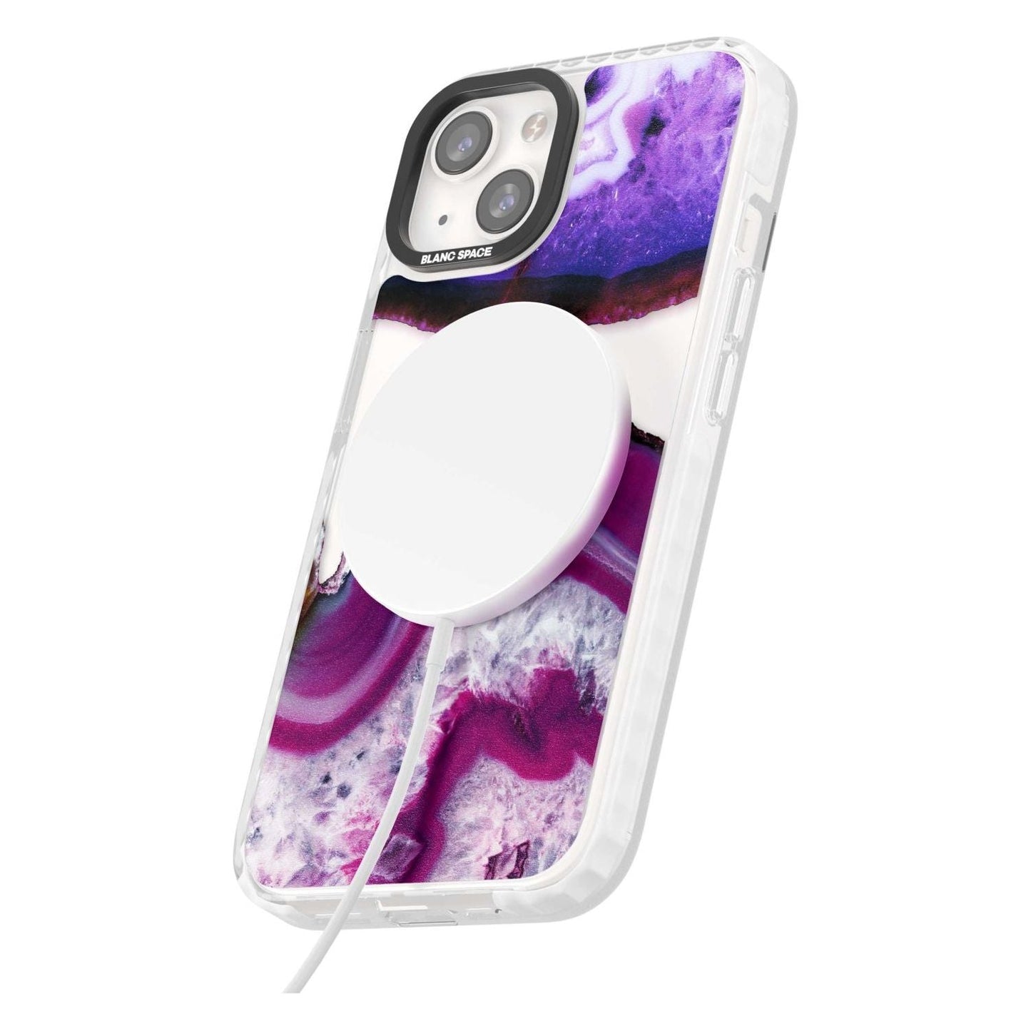 Tranche de cristal d'améthyste