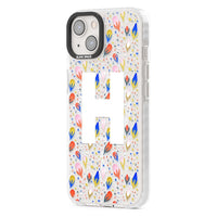 Personalised Abstract Floral Initial