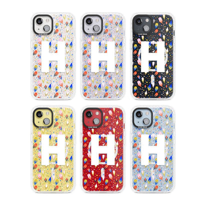 Personalised Abstract Floral Initial