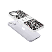 Personalised Cursive Leopard Spots