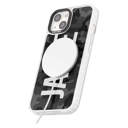 Personalised Black Camo Name Vertical