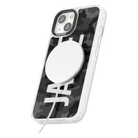 Personalised Black Camo Name Vertical