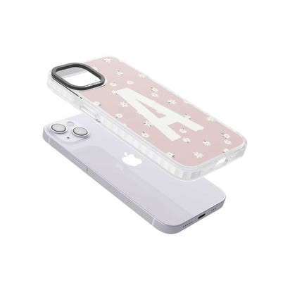 Personalised Pink Daisy Initial