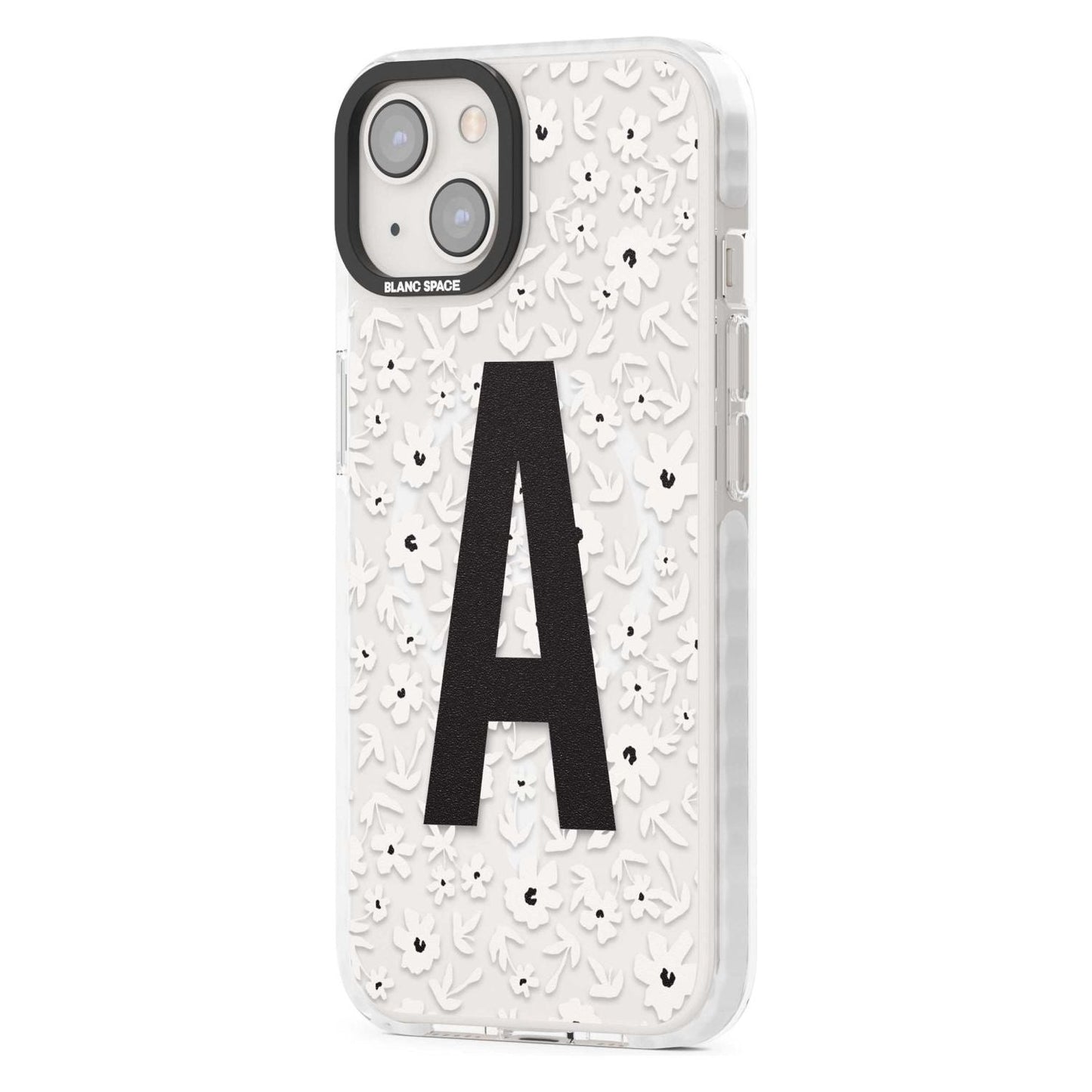 Initiale en gras personnalisée et florale