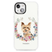 Personalised Yorkshire Terrier Floral Portrait