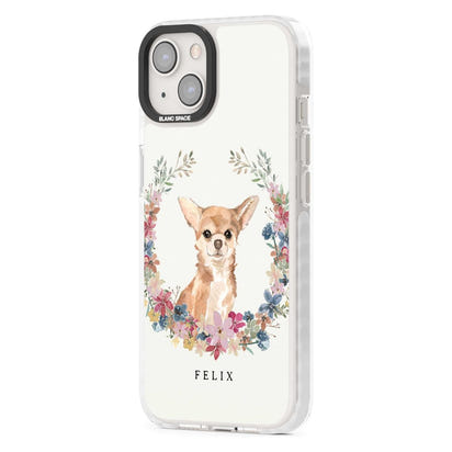 Personalised Chihuahua Floral Portrait