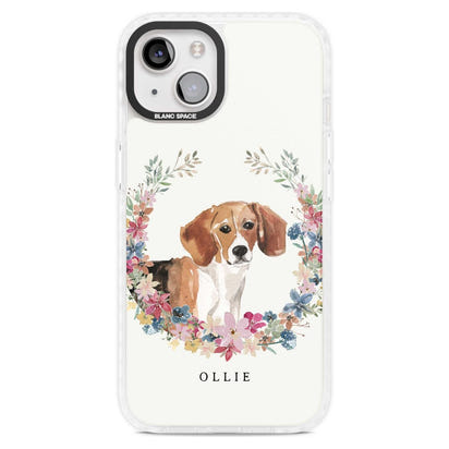 Personalised Beagle Floral Portrait