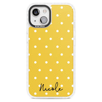 Personalised Yellow Polka Dot