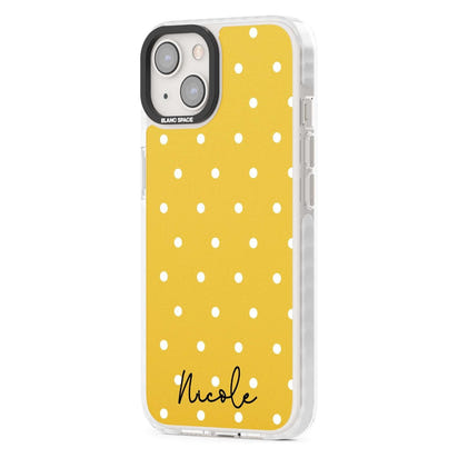 Personalised Yellow Polka Dot