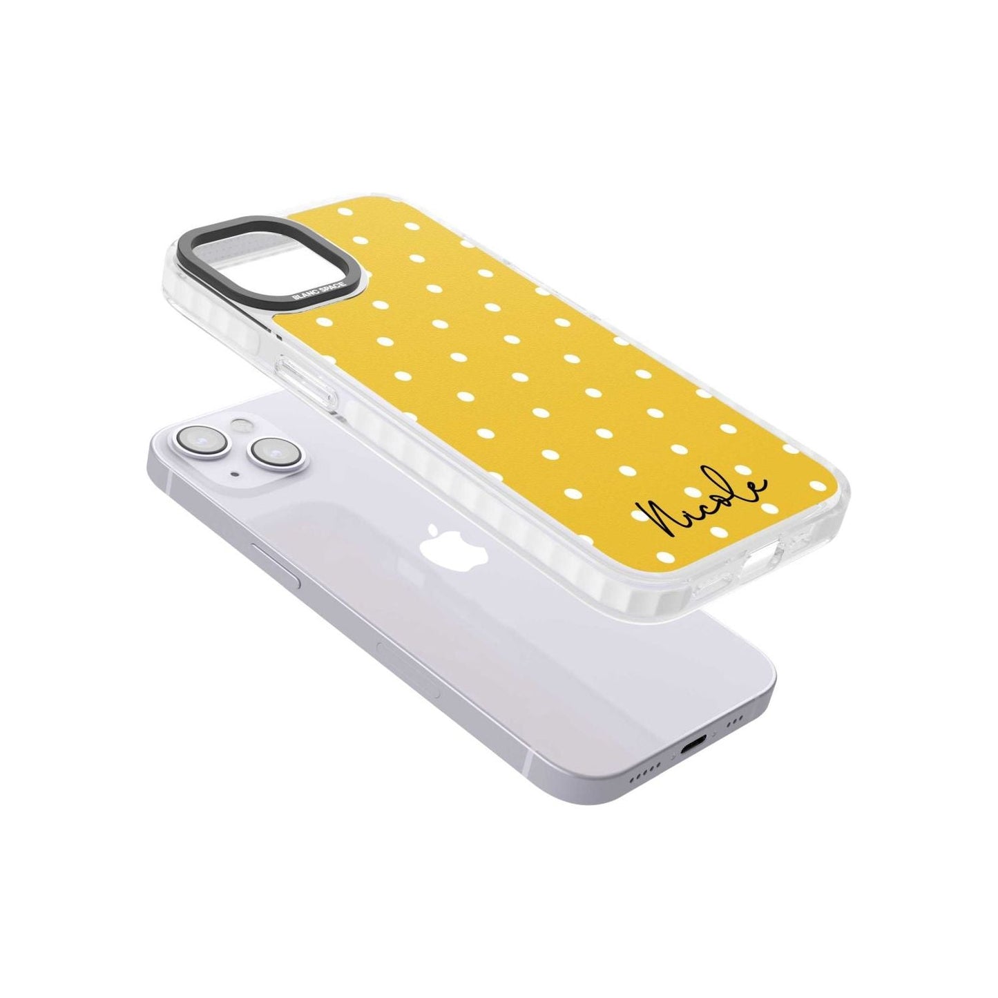 Personalised Yellow Polka Dot