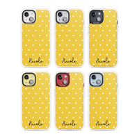 Personalised Yellow Polka Dot