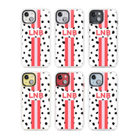 Personalised Polka & Pink Stripe