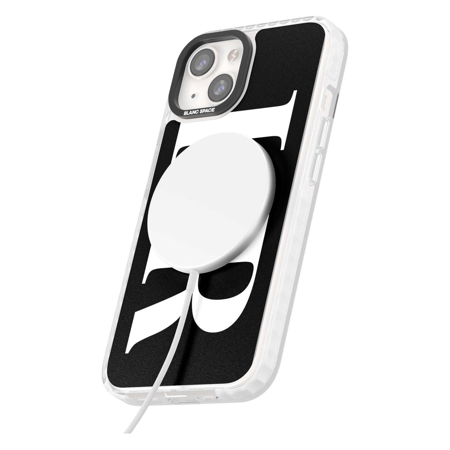 Lettres blanches et noires personnalisées