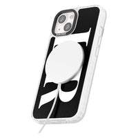 Lettres blanches et noires personnalisées