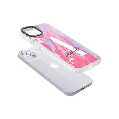 Personalised Pink & Purple Marble