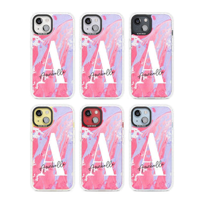 Personalised Pink & Purple Marble