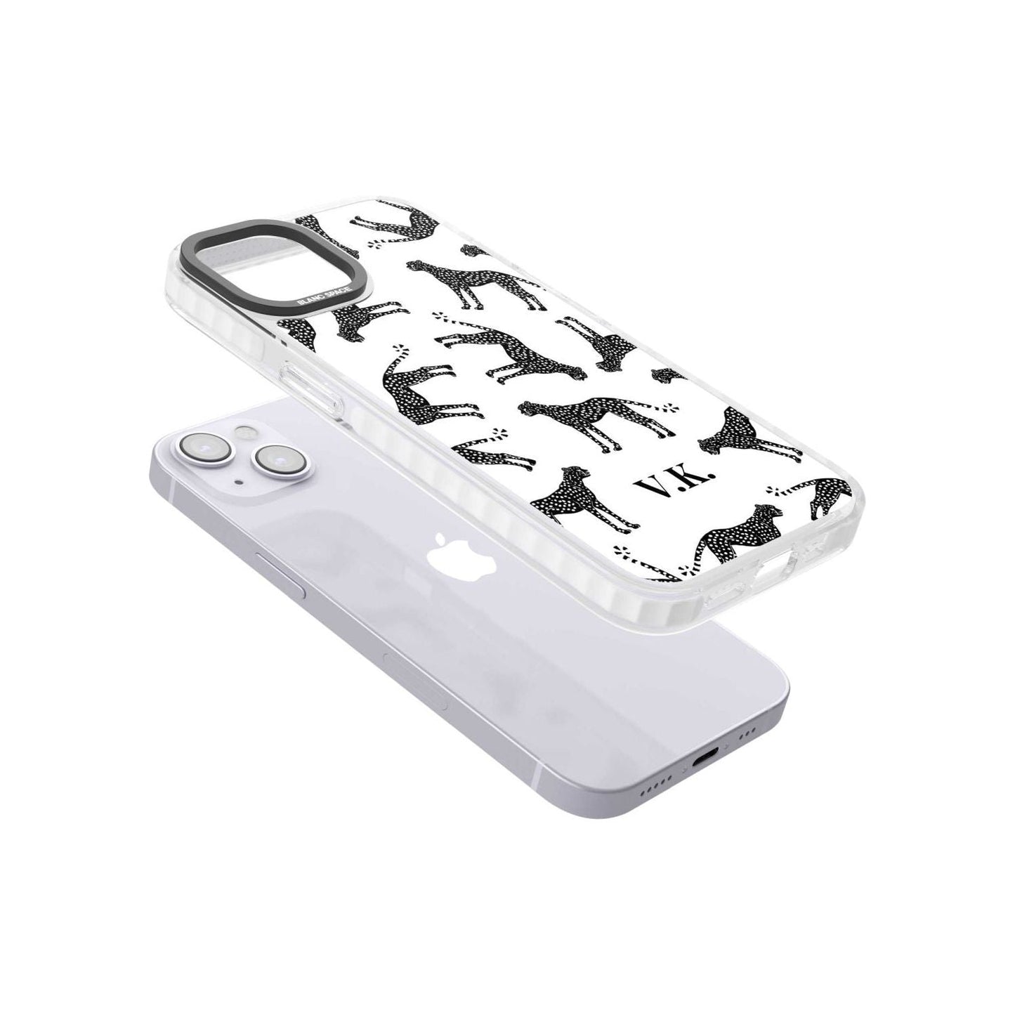 Personalised Black & White Cheetah Pattern