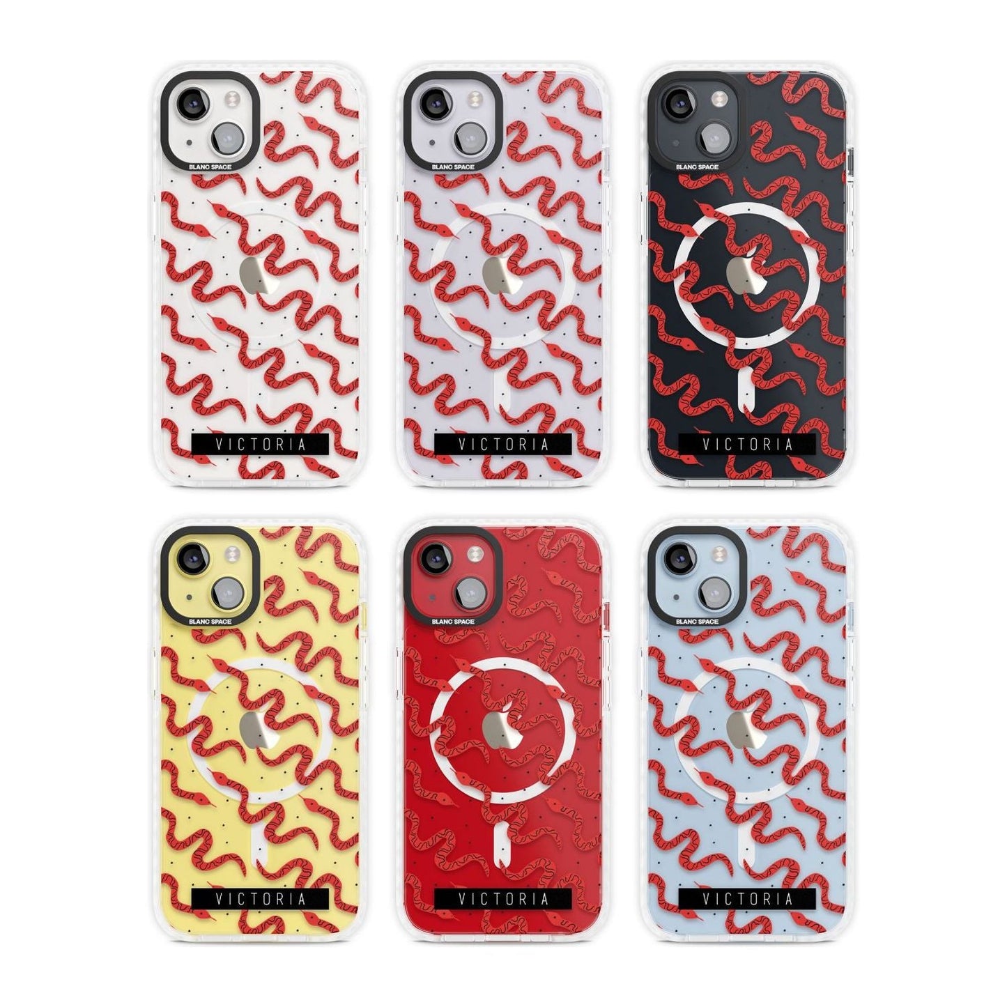 Personalised Red Snake Pattern