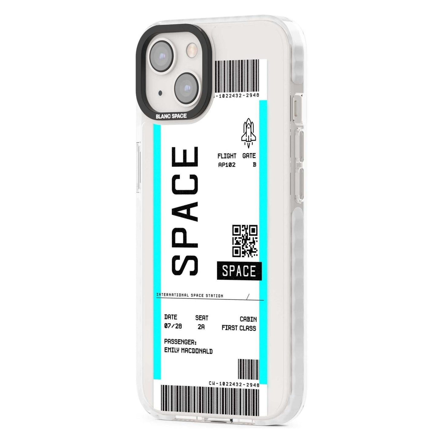 Personalised Space Travel Ticket