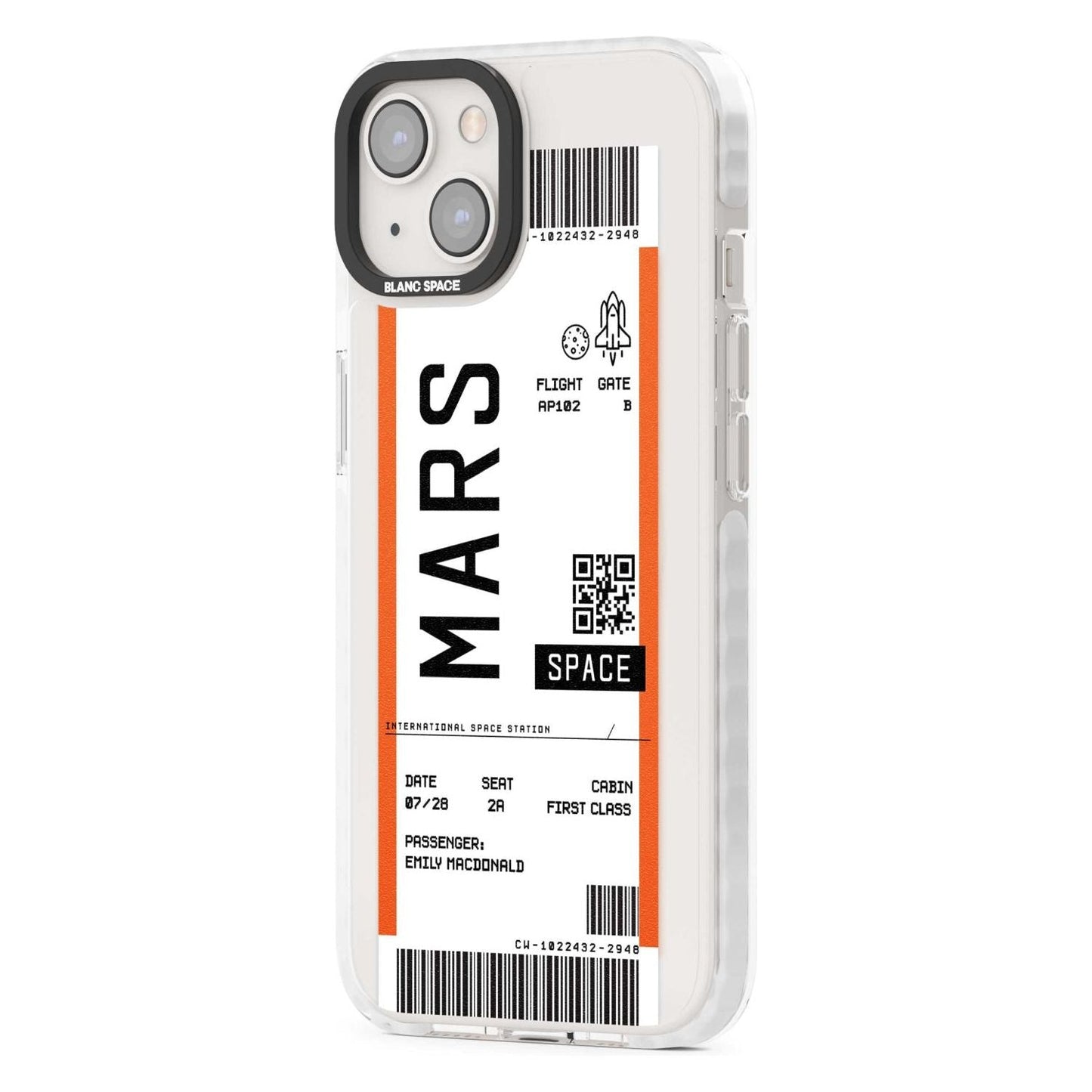 Personalised Mars Travel Ticket