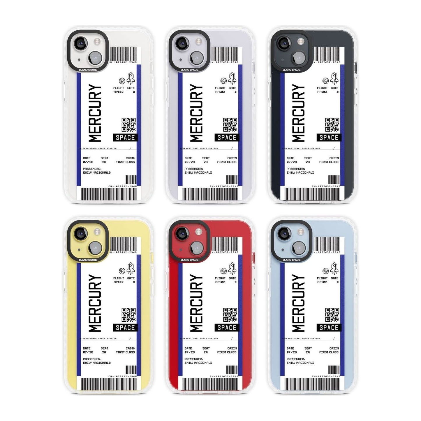 Personalised Mercury Travel Ticket