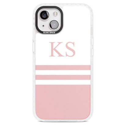 Personalised Pink Stripes & Initials