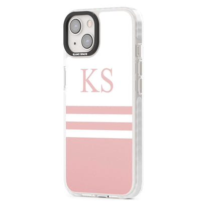 Personalised Pink Stripes & Initials
