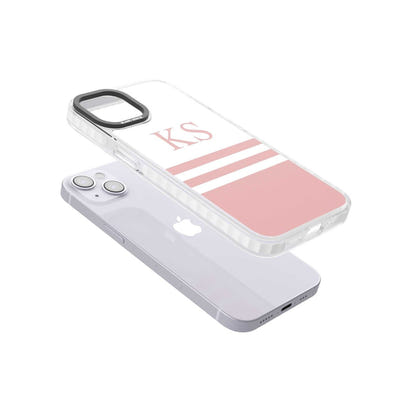 Personalised Pink Stripes & Initials