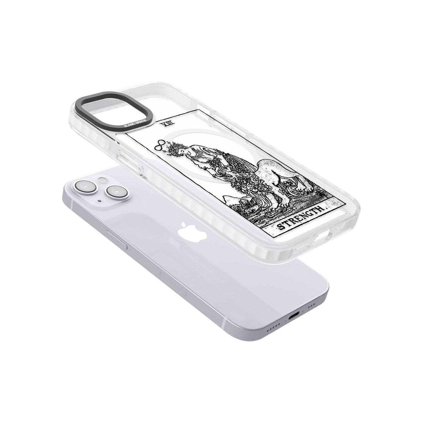 Personalisierte Stärke-Tarotkarte (Transparent)