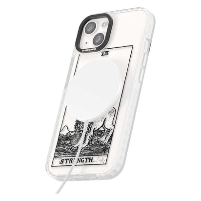 Personalisierte Stärke-Tarotkarte (Transparent)