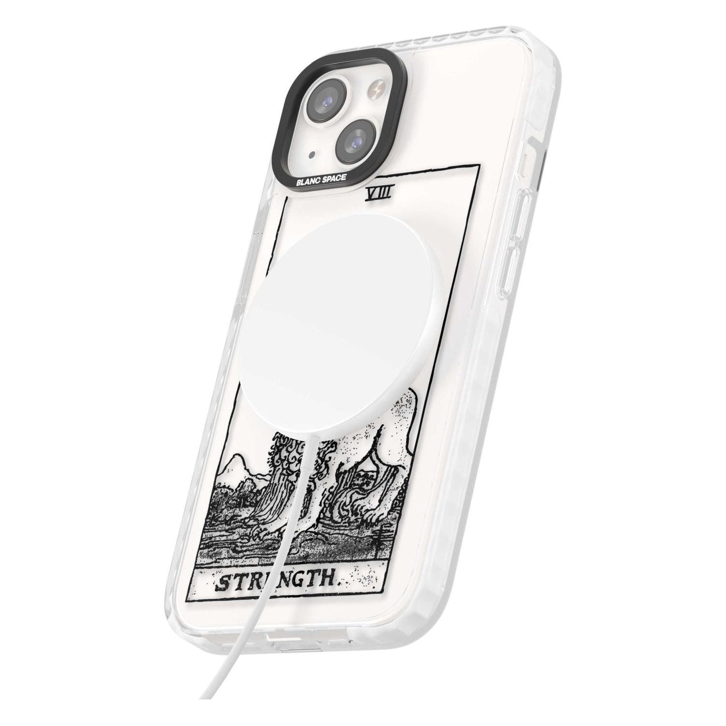 Personalisierte Stärke-Tarotkarte (Transparent)