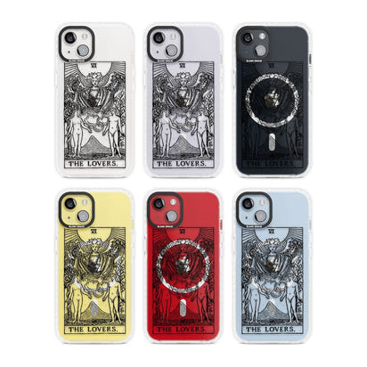 Personalisierte Tarotkarte „Die Liebenden“ (Transparent)