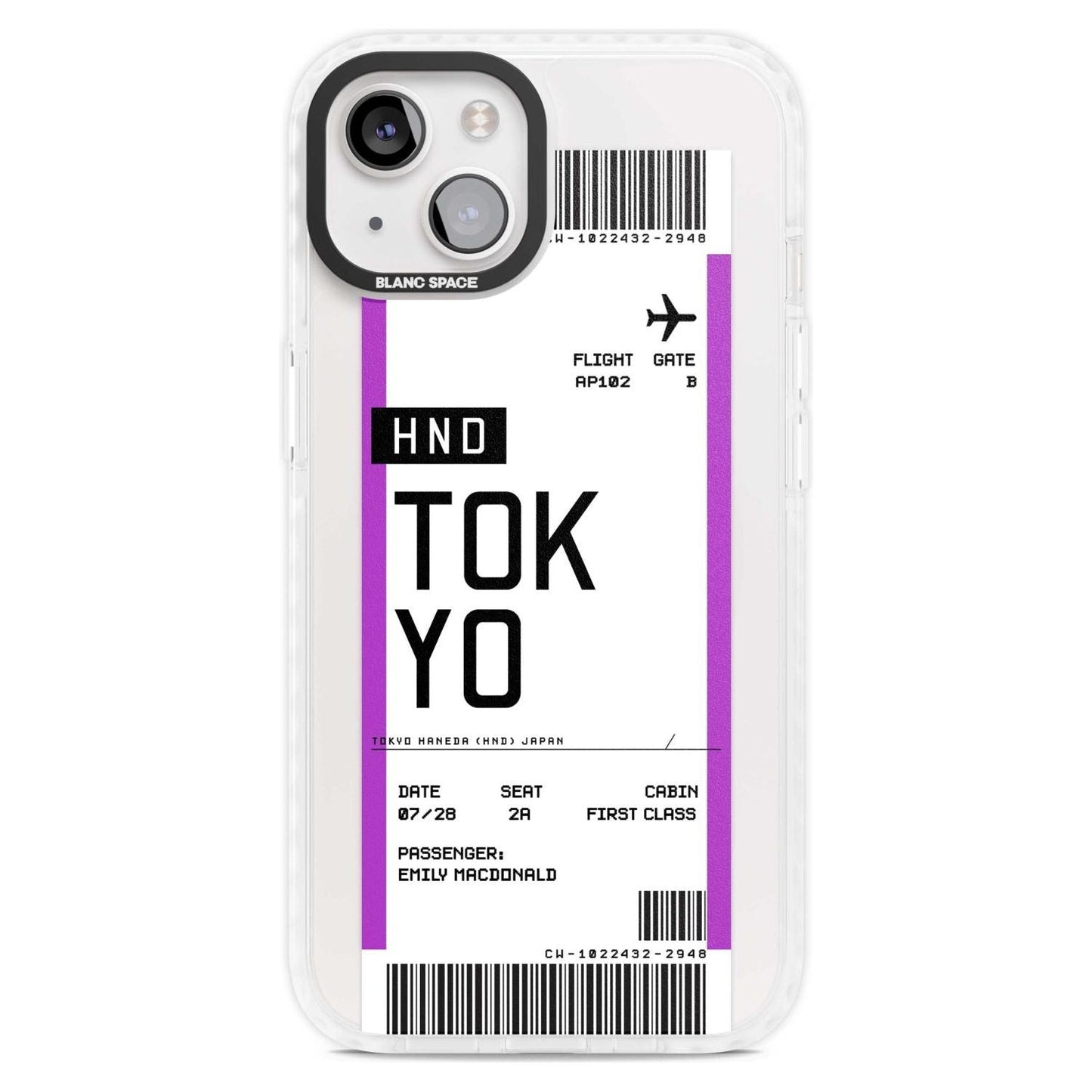 Personalised Tokyo Boarding Pass