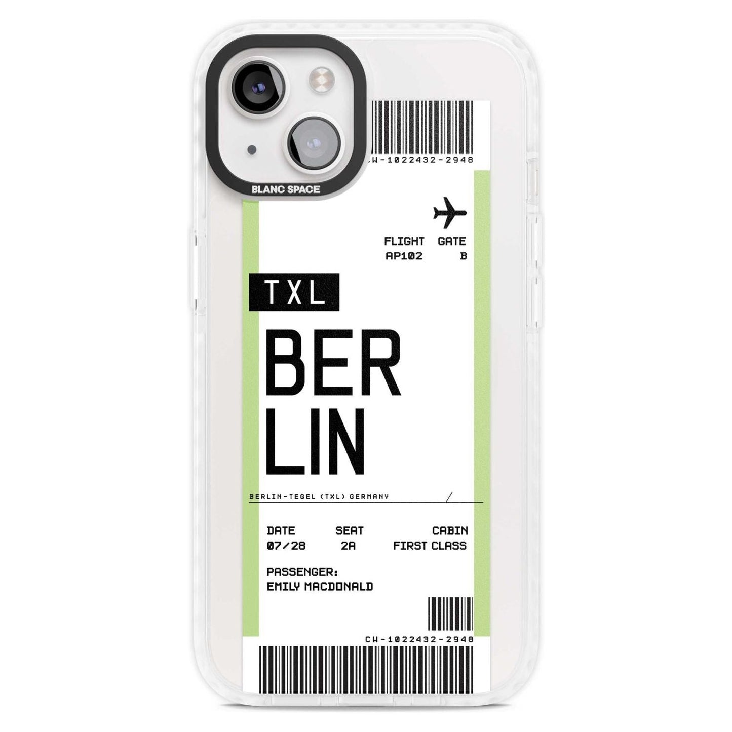 Personalised Berlin Boarding Pass