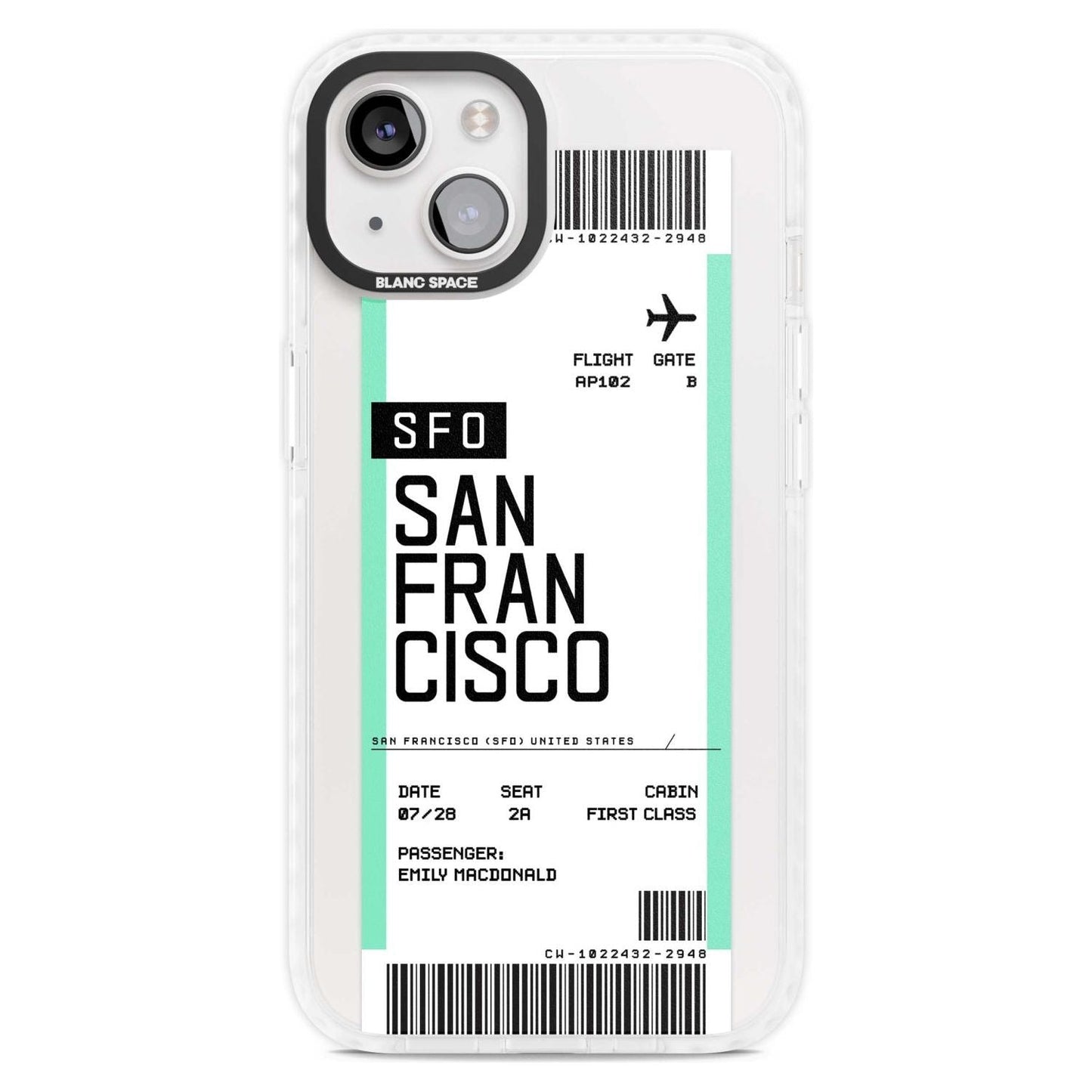 Personalised San Francisco Boarding Pass