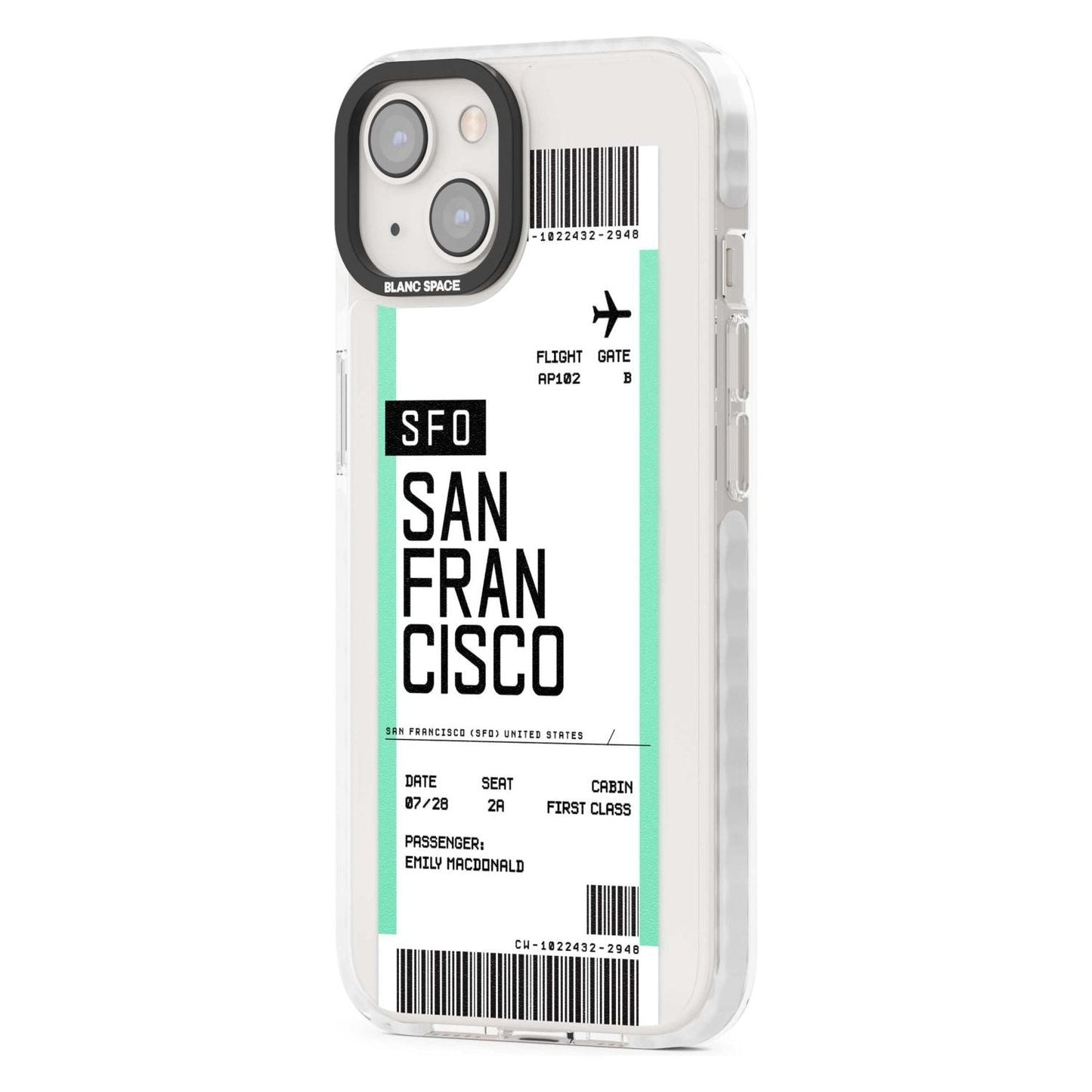 Personalised San Francisco Boarding Pass