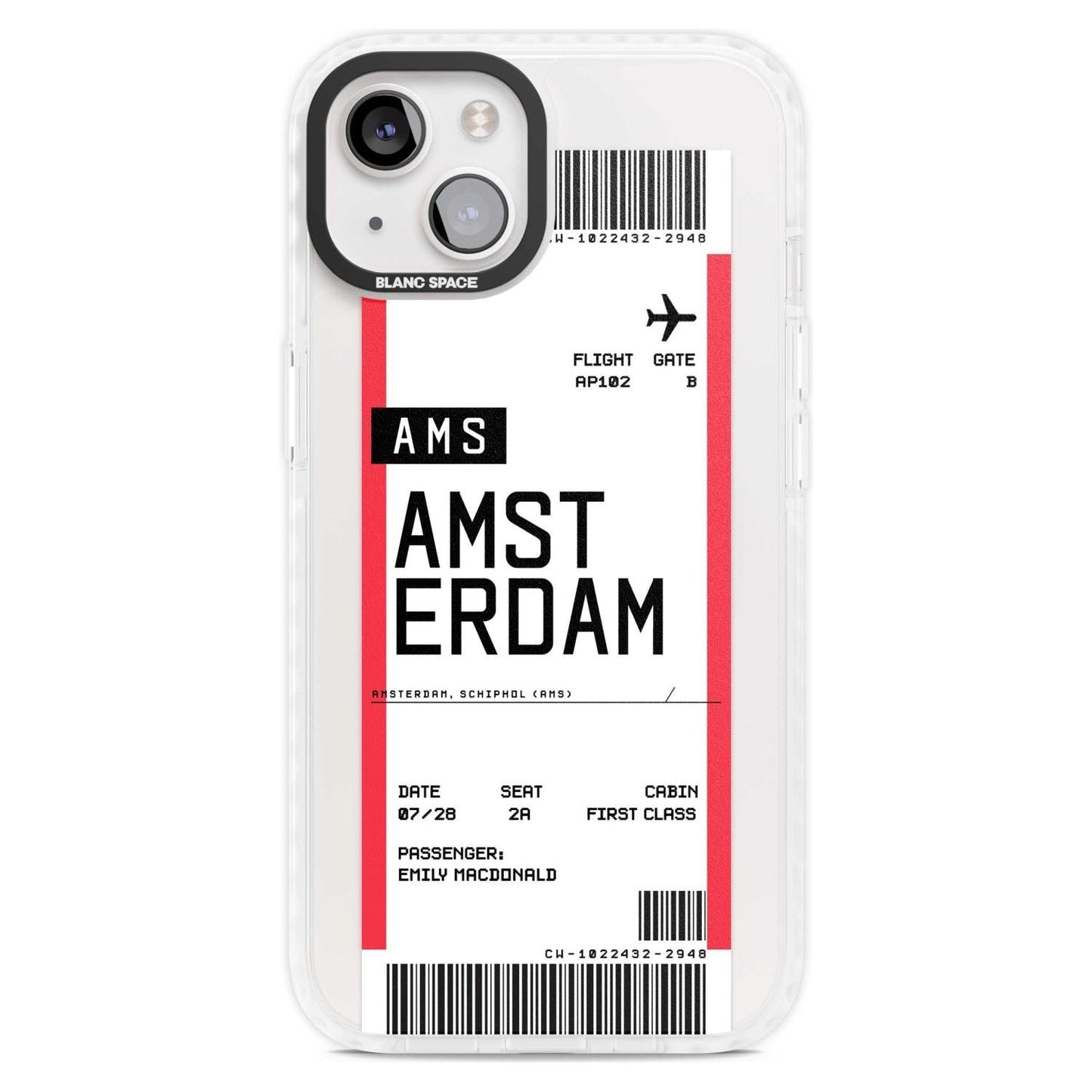 Personalised Amsterdam Boarding Pass