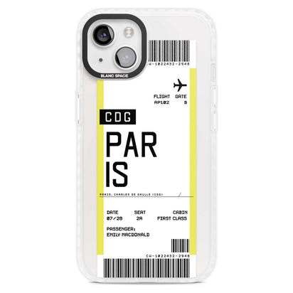 Personalised Paris Boarding Pass