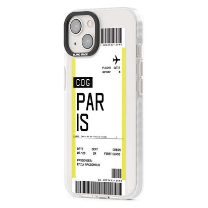 Personalised Paris Boarding Pass