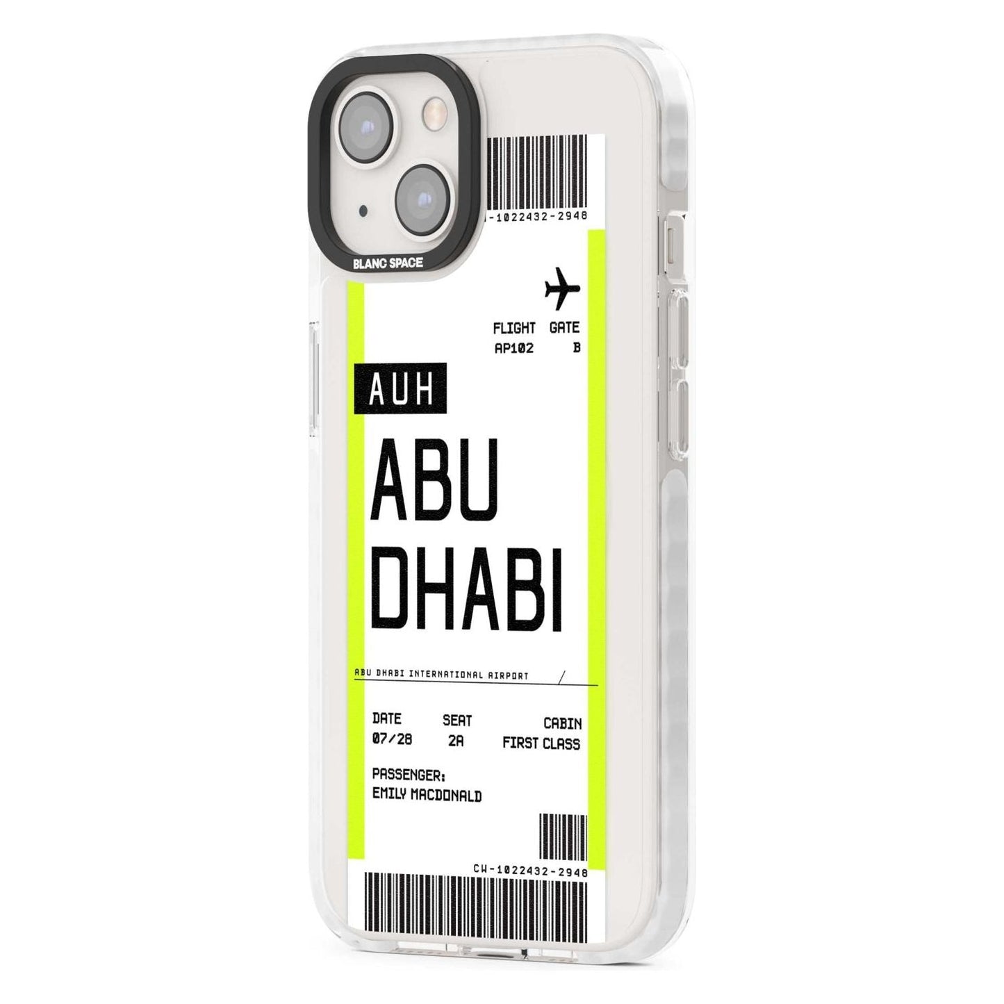 Personalised Abu Dhabi Boarding Pass