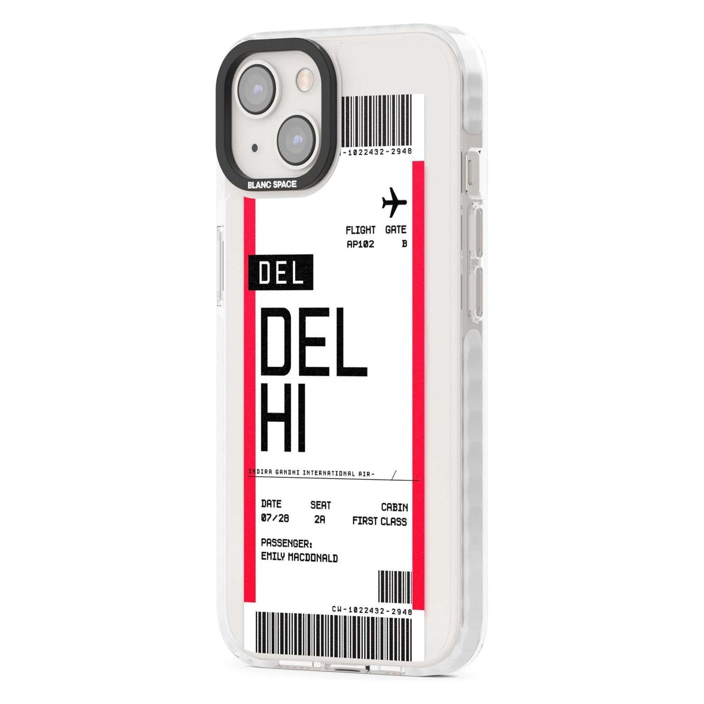 Personalised Delhi Boarding Pass
