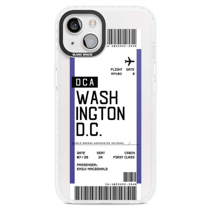 Personalised Washington D.C. Boarding Pass