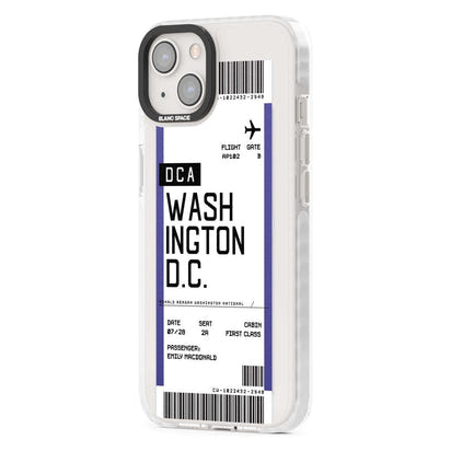 Personalised Washington D.C. Boarding Pass