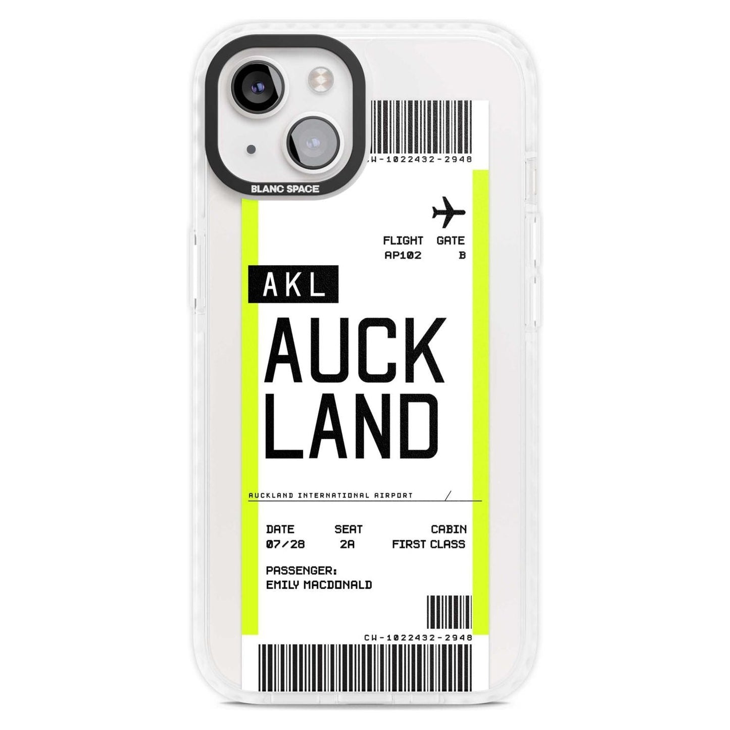 Personalised Auckland Boarding Pass