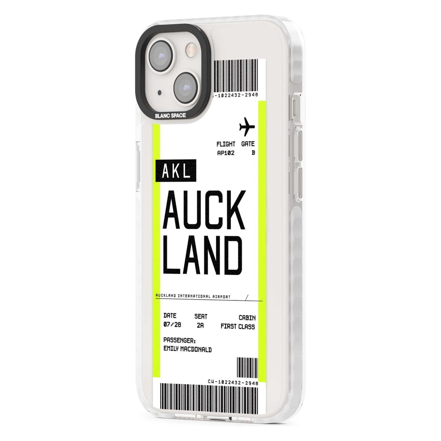 Personalised Auckland Boarding Pass