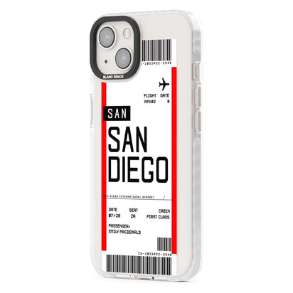 Personalised San Diego Boarding Pass
