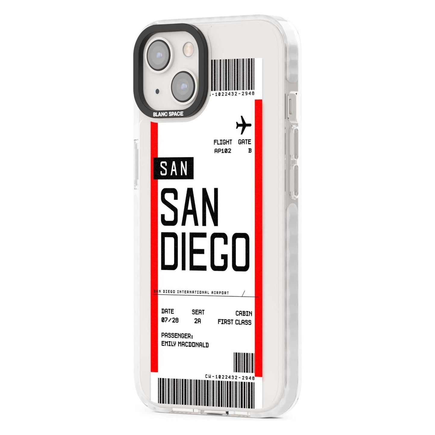 Personalised San Diego Boarding Pass