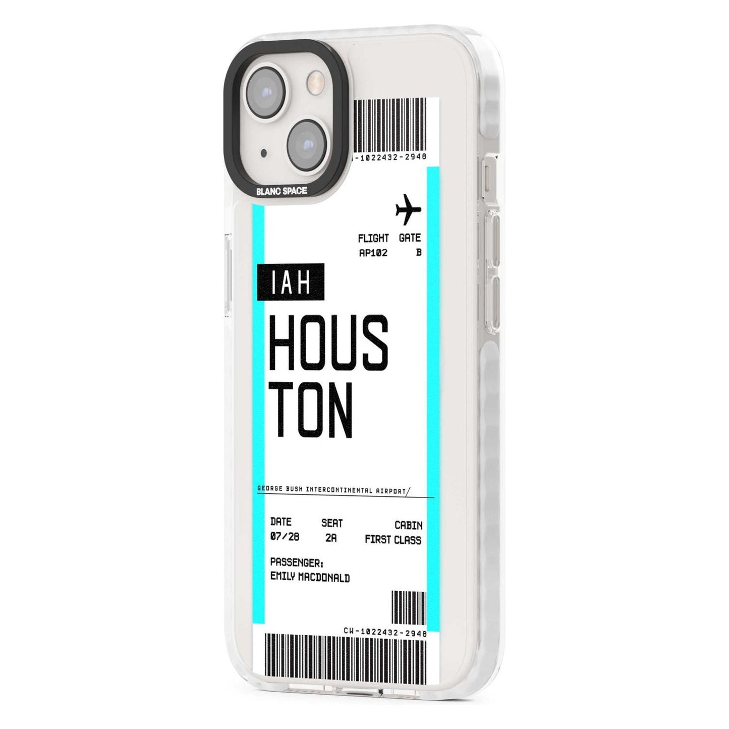 Personalised Houston Boarding Pass