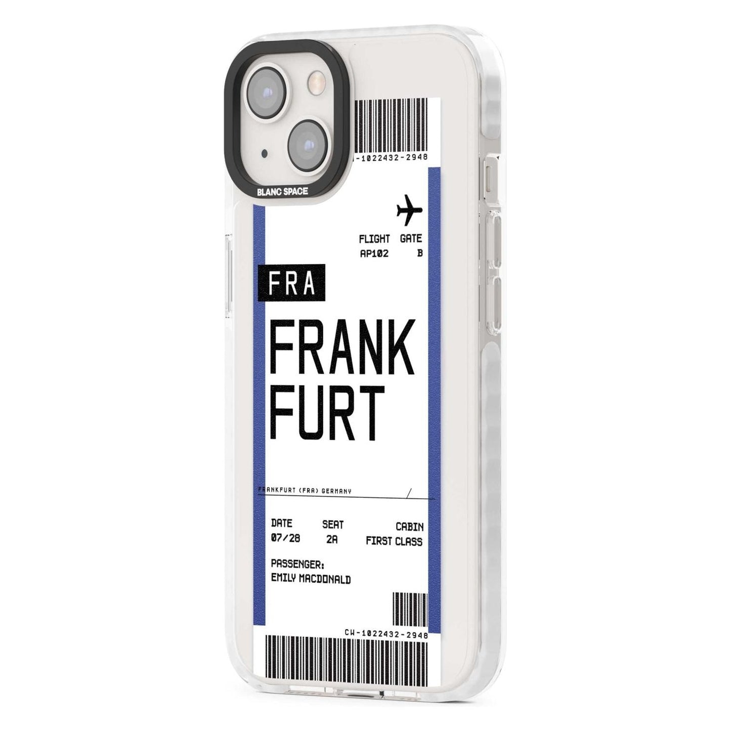 Personalised Frankfurt Boarding Pass