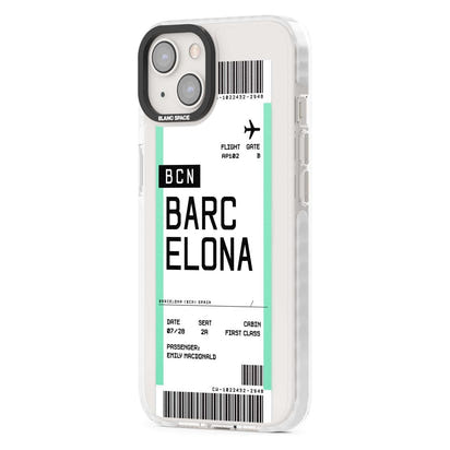 Personalised Barcelona Boarding Pass